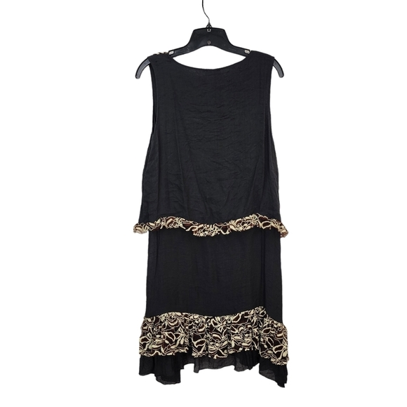 Lily By Firmiana Women's Ruffle Lace Trim Sleeveless Tunic - L - Picture 4 of 7